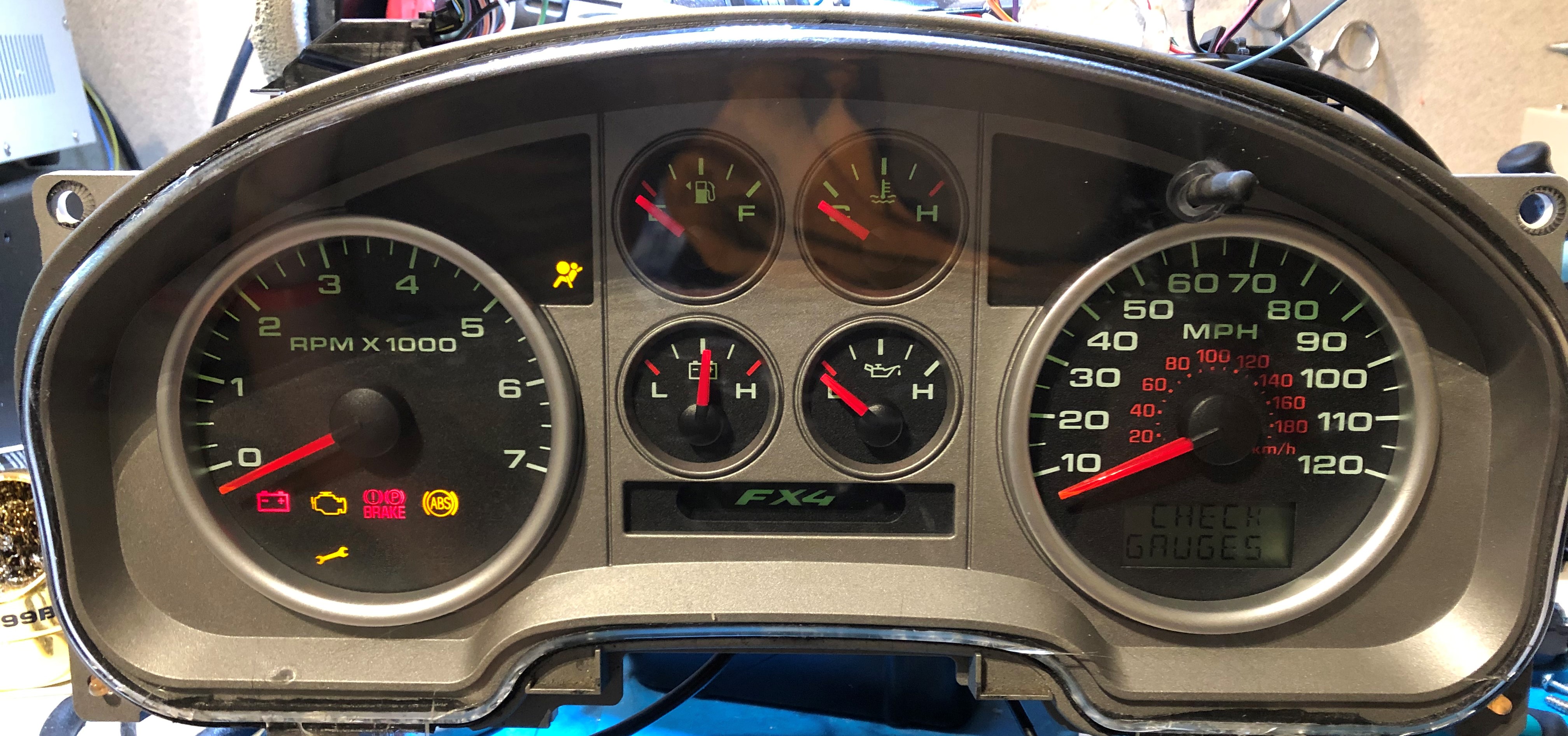 Mercedes w123 instrument cluster lights