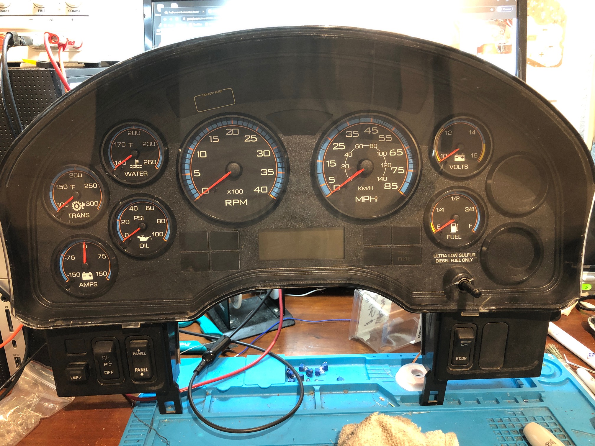 2010 INTERNATIONAL 4300 USED DASHBOARD INSTRUMENT CLUSTER FOR SALE (MPH