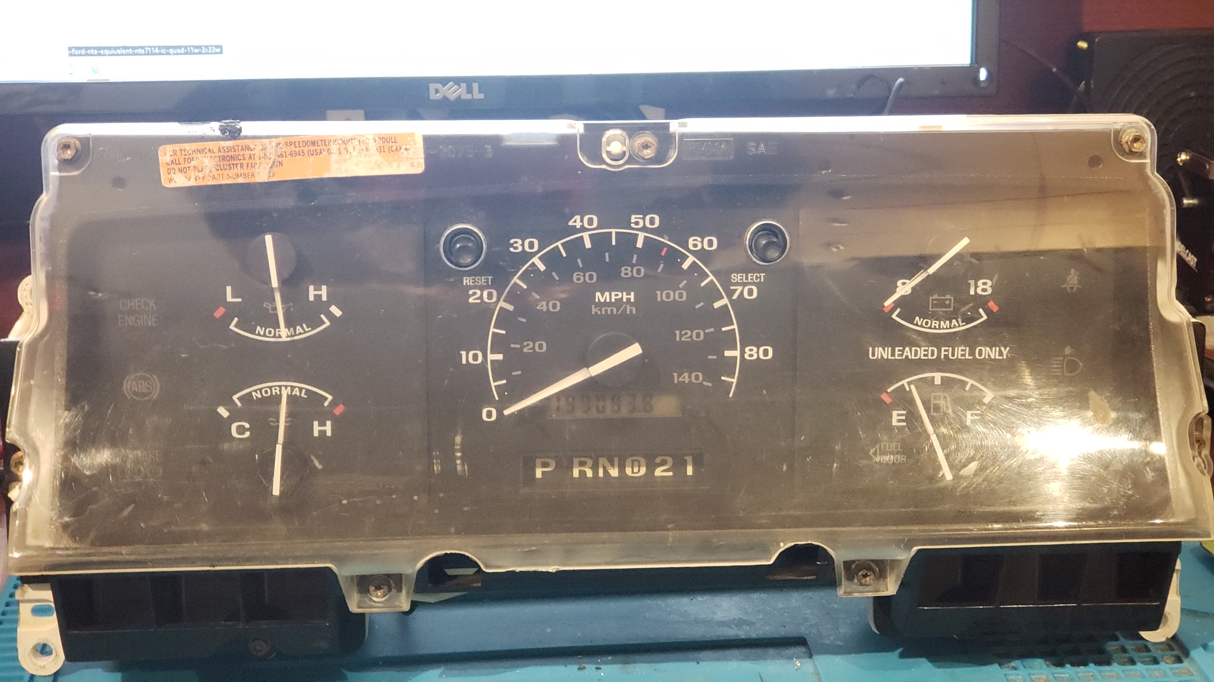 92-96 Ford Bronco Pickup Instrument Cluster PSOM Speedometer F150 250 F350 Truck