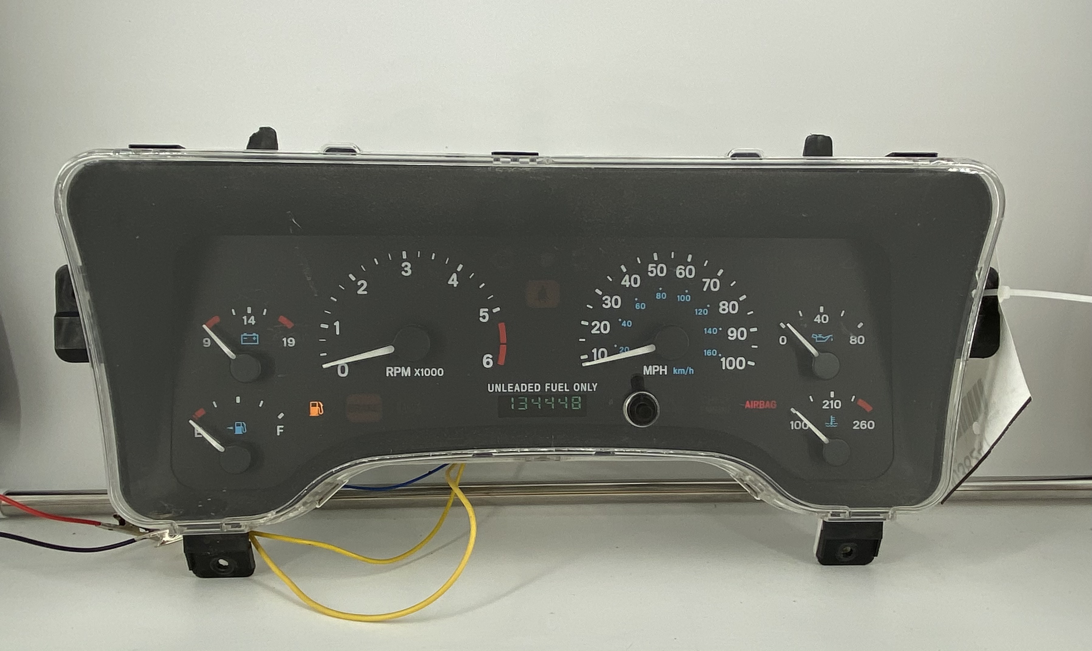1997 JEEP WRANGLER USED DASHBOARD INSTRUMENT CLUSTER FOR SALE (MPH) -  DASHBOARD INSTRUMENT CLUSTER