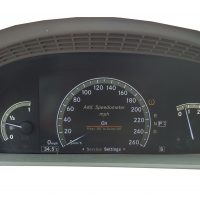 2009 MERCEDES S450 Speedometer/Odometer Unit Conversion ServiceINSTRUMENT CLUSTER
