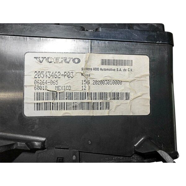 2006-2014 VOLVO VNL INSTRUMENT CLUSTER