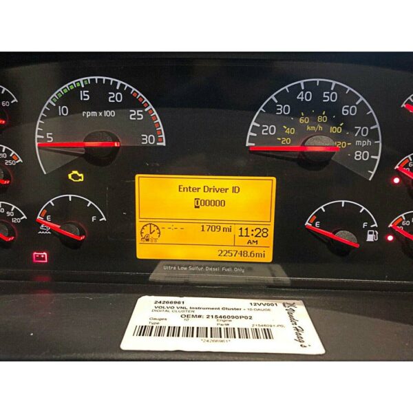 2006-2014 VOLVO VNL INSTRUMENT CLUSTER