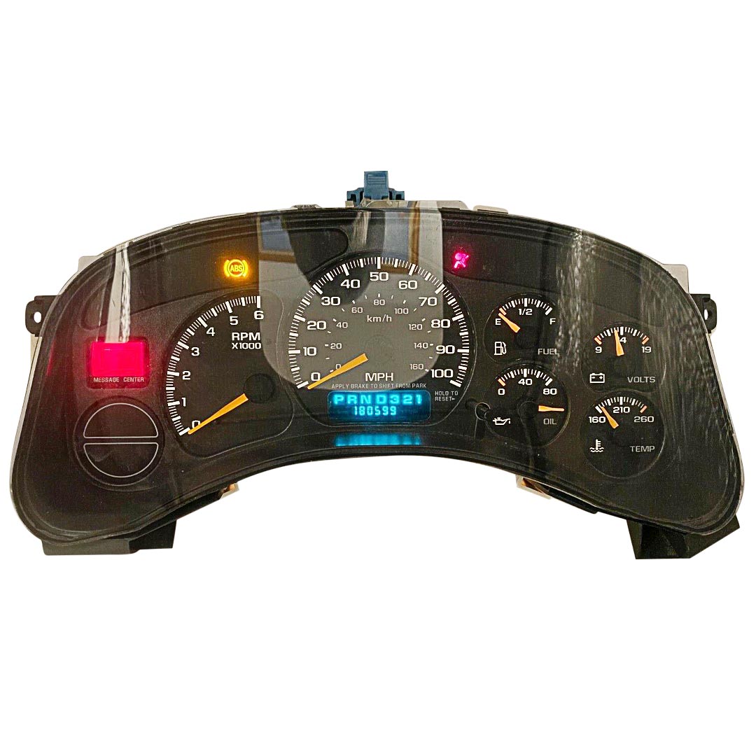 2002 chevy deals silverado instrument cluster