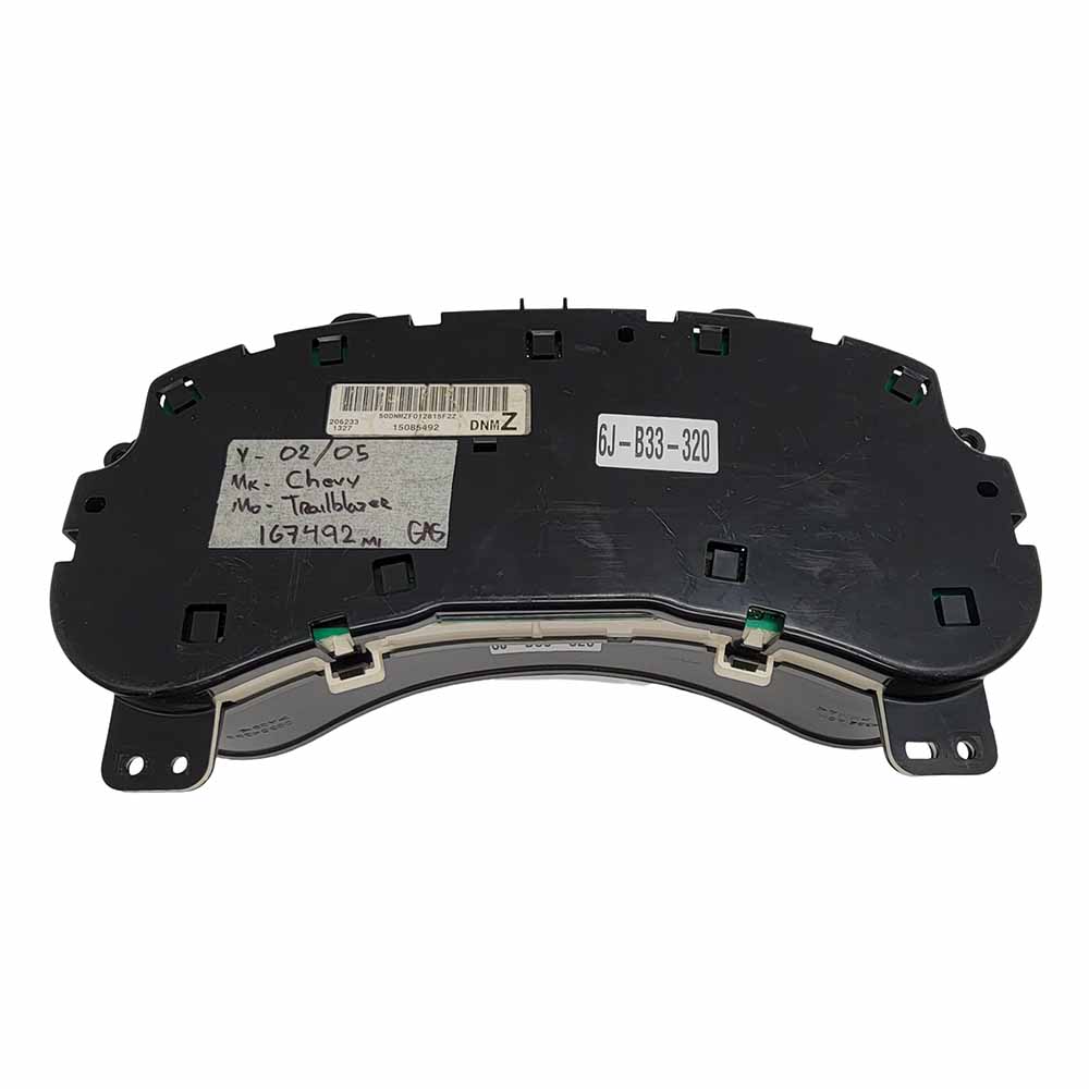 2002-2005 CHEVY TRAILBLAZER USED INSTRUMENT CLUSTER PART# 15085492