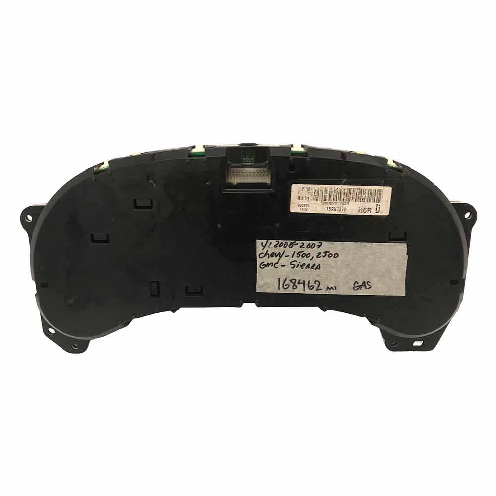 2005-2007 GMC SIERRA USED INSTRUMENT CLUSTER PART# 15287370