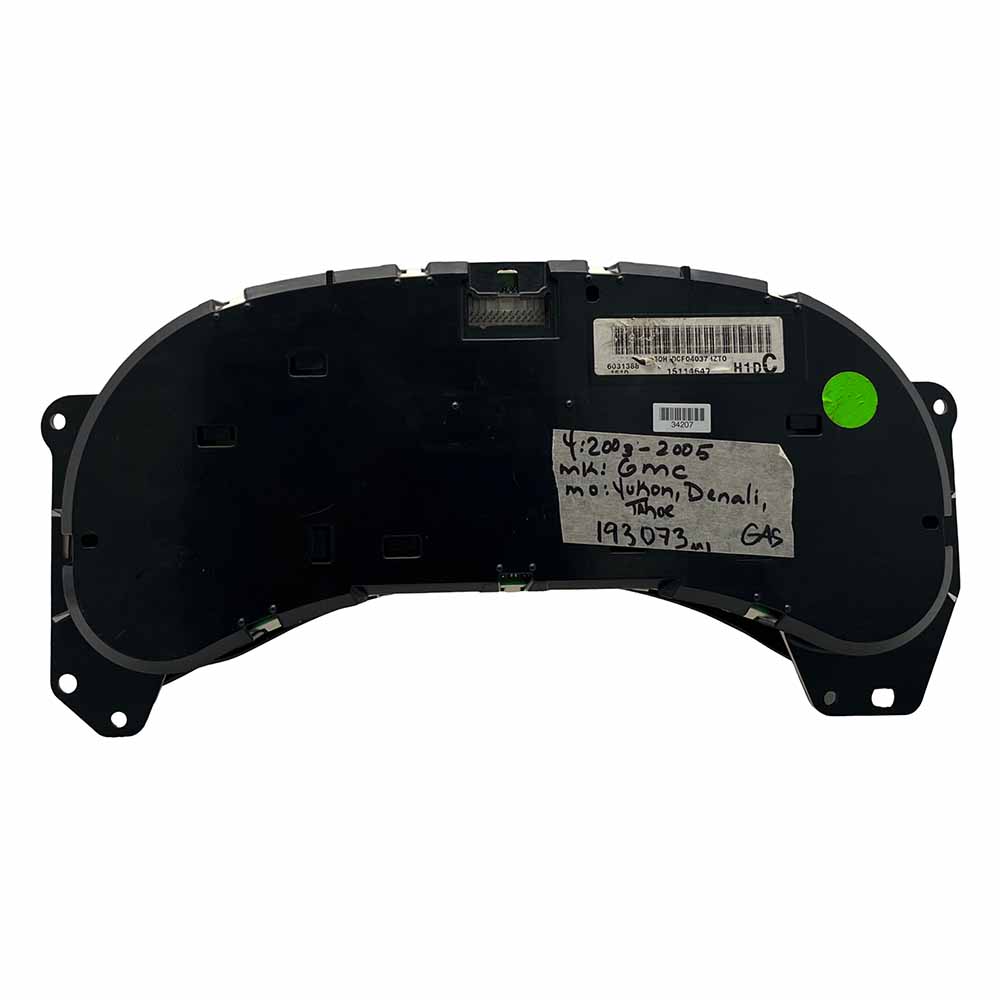 2003-2005 GMC YUKON USED INSTRUMENT CLUSTER PART# 15114647