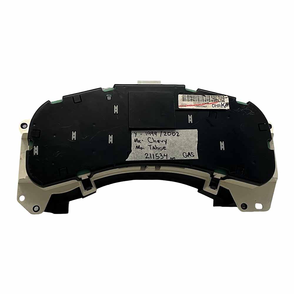 1999-2002 CHEVY TAHOE USED INSTRUMENT CLUSTER PART# 15055362