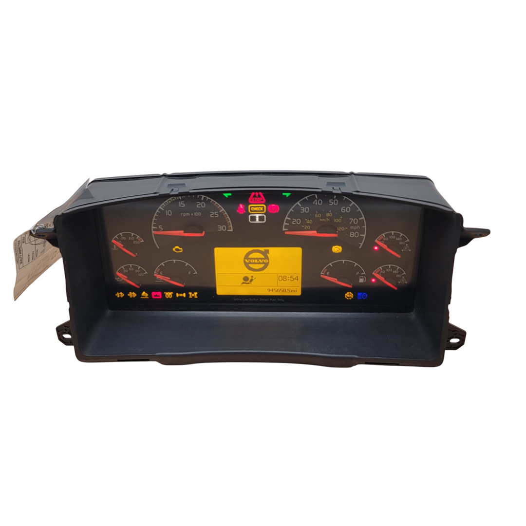 2014 VOLVO VNL USED INSTRUMENT CLUSTER PART #21844839-P01 6J B316 3109 front2014 Freightliner Vnl Instrument Cluster